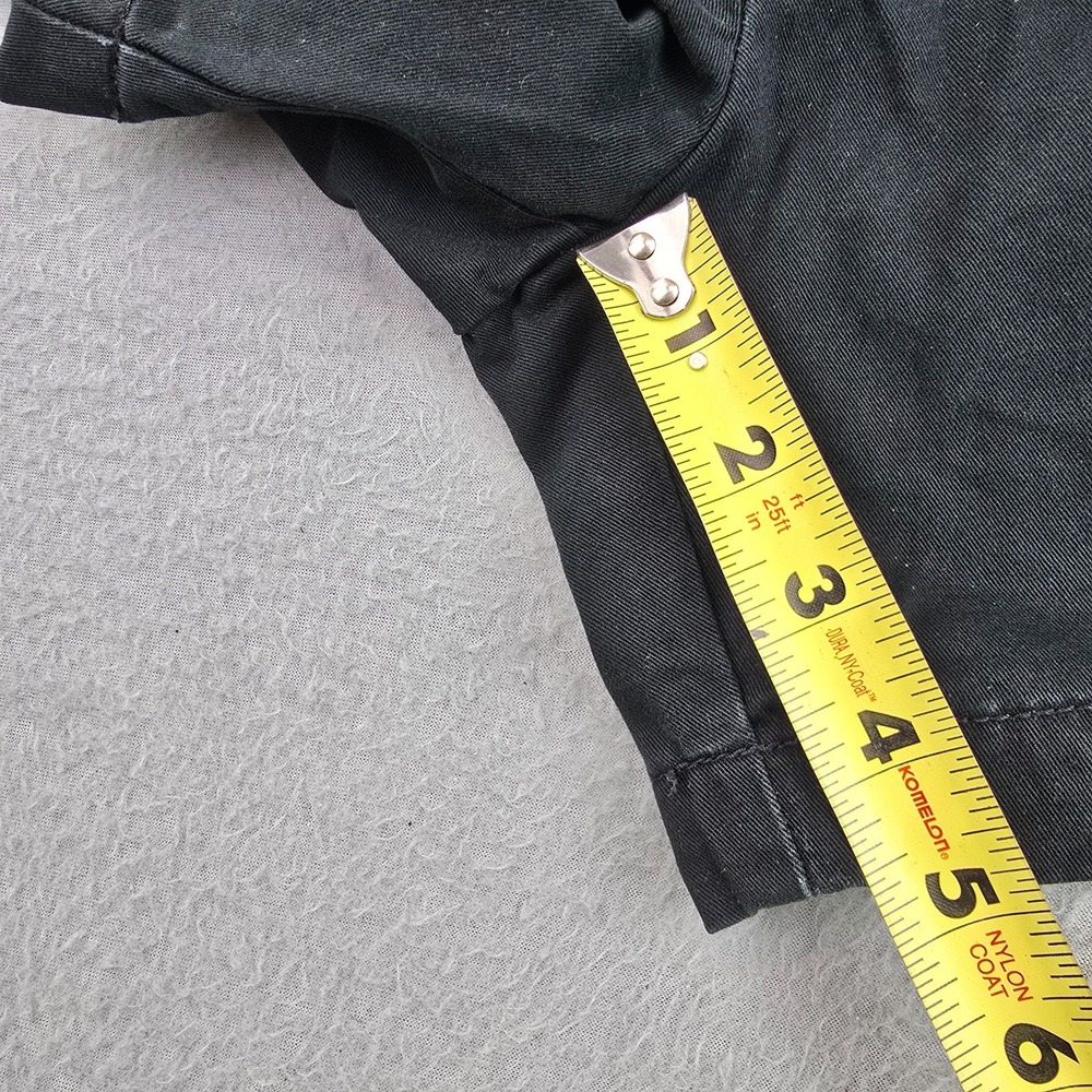 Merona FIT 1 Chino Shorts Womens 4 Black Washed Outdoor Slash Pockets 5" Inseam - Picture 5 of 8